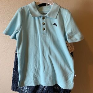 Tommy Bahama two piece polo shirt/short outfit